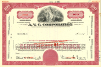 A.V.C. Corporation - Stock Certificate